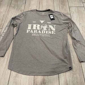 Under Armour Men's Iron Paradise Gray Long Sleeve Tee